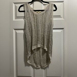 ISSI Metallic Knit Sleeveless Top